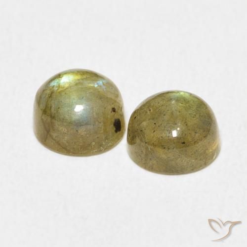 2.24 ct natürliche Mehrfarbig Labradorit-Edelsteine, Runden, Lichtdurchlässig