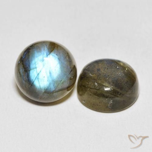 15.42 ct natürliche Mehrfarbig Labradorit-Edelsteine, Runden, Lichtdurchlässig