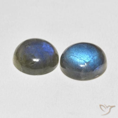 12.21 ct natürliche Mehrfarbig Labradorit-Edelsteine, Runden, Lichtdurchlässig