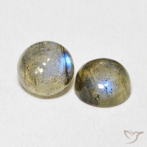 3.02 ct natürliche Mehrfarbig Labradorit-Edelsteine, Runden, Lichtdurchlässig