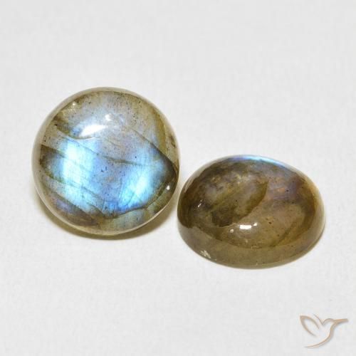 11.18 ct natürliche Mehrfarbig Labradorit-Edelsteine, Runden, Lichtdurchlässig