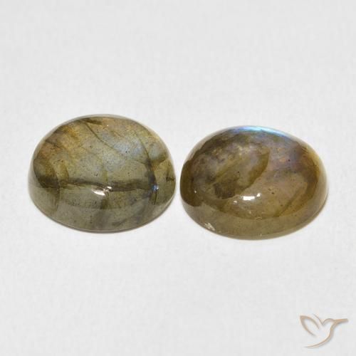 11.18 ct natürliche Mehrfarbig Labradorit-Edelsteine, Runden, Lichtdurchlässig