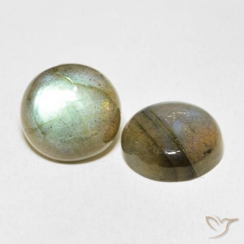 13.90 ct natürliche Mehrfarbig Labradorit-Edelsteine, Runden, Lichtdurchlässig