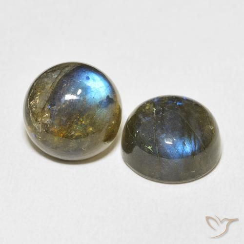 15.47 ct natürliche Mehrfarbig Labradorit-Edelsteine, Runden, Lichtdurchlässig