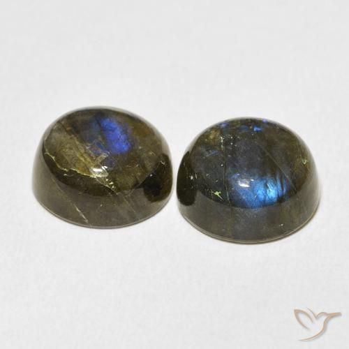 15.47 ct natürliche Mehrfarbig Labradorit-Edelsteine, Runden, Lichtdurchlässig