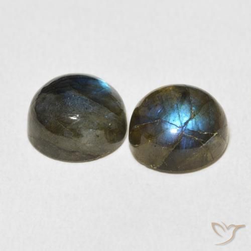 9.31 ct natürliche Mehrfarbig Labradorit-Edelsteine, Runden, Lichtdurchlässig