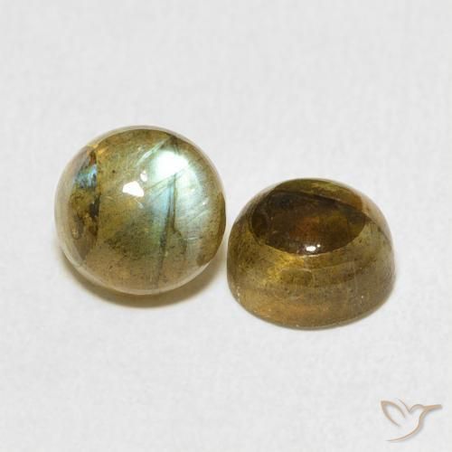 3.50 ct natürliche Mehrfarbig Labradorit-Edelsteine, Runden, Lichtdurchlässig