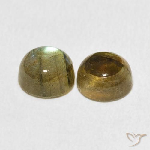 3.50 ct natürliche Mehrfarbig Labradorit-Edelsteine, Runden, Lichtdurchlässig