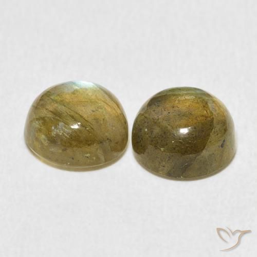 4.67 ct natürliche Mehrfarbig Labradorit-Edelsteine, Runden, Lichtdurchlässig