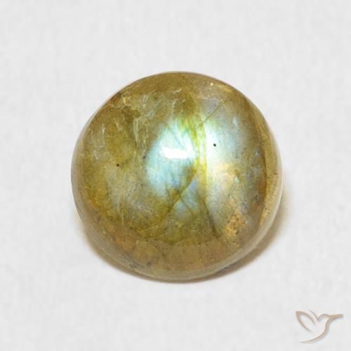 1.62ct Natürlicher Mehrfarbig Labradorit, Runden, Lichtdurchlässig