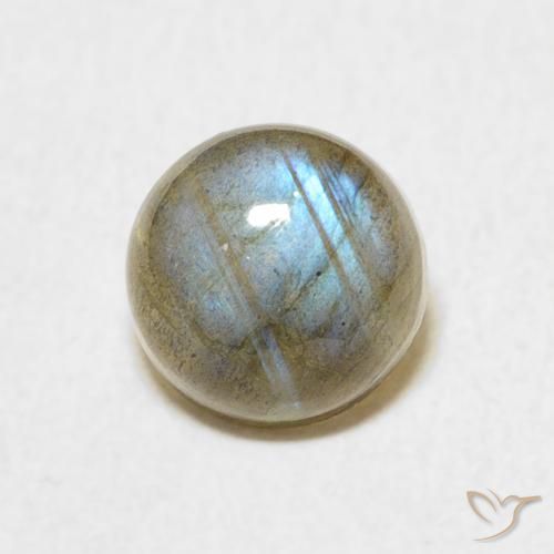 1.77ct Natürlicher Mehrfarbig Labradorit, Runden, Lichtdurchlässig