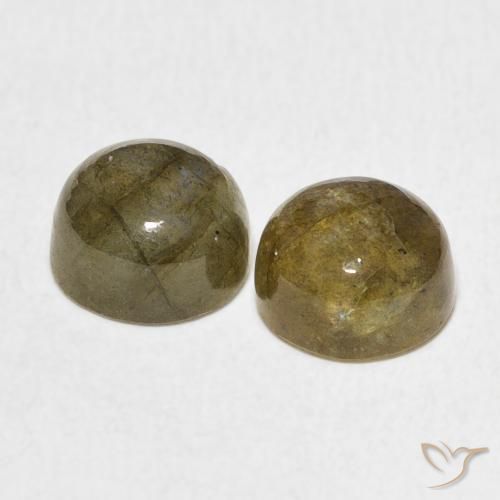 3.84 ct natürliche Mehrfarbig Labradorit-Edelsteine, Runden, Lichtdurchlässig
