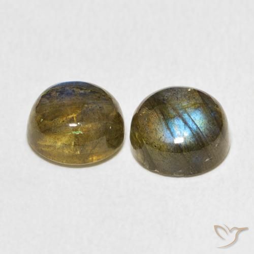4.77 ct natürliche Mehrfarbig Labradorit-Edelsteine, Runden, Lichtdurchlässig