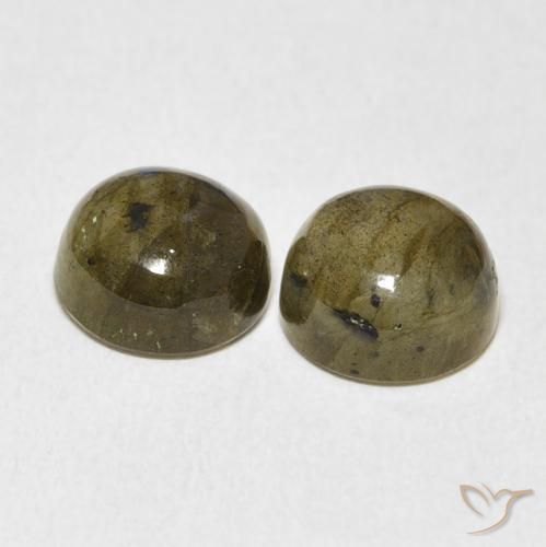 7.00 ct natürliche Mehrfarbig Labradorit-Edelsteine, Runden, Lichtdurchlässig