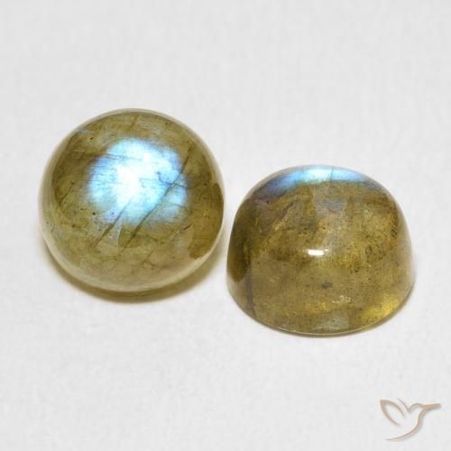 7.29 ct natürliche Mehrfarbig Labradorit-Edelsteine, Runden, Lichtdurchlässig