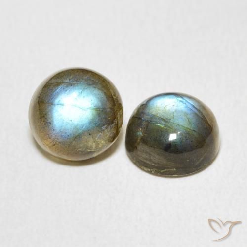 4.95 ct natürliche Mehrfarbig Labradorit-Edelsteine, Runden, Lichtdurchlässig