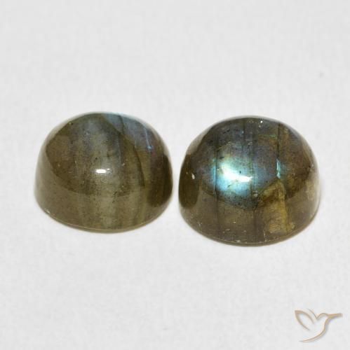 7.23 ct natürliche Mehrfarbig Labradorit-Edelsteine, Runden, Lichtdurchlässig