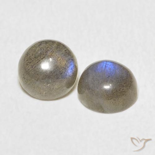 2.14 ct natürliche Mehrfarbig Labradorit-Edelsteine, Runden, Lichtdurchlässig