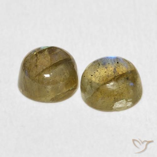 2.35 ct natürliche Mehrfarbig Labradorit-Edelsteine, Runden, Lichtdurchlässig