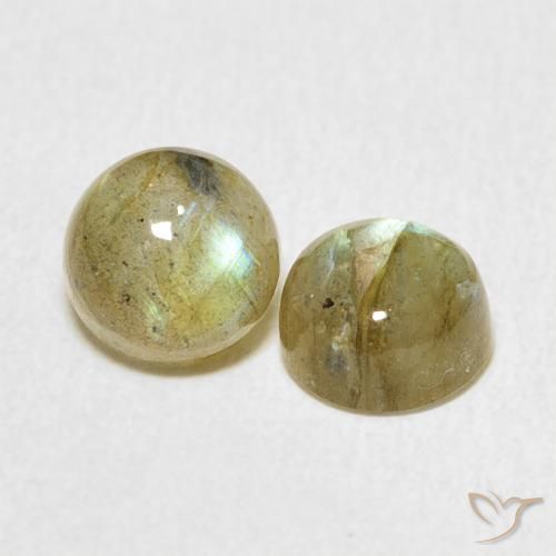 2.31 ct natürliche Mehrfarbig Labradorit-Edelsteine, Runden, Lichtdurchlässig