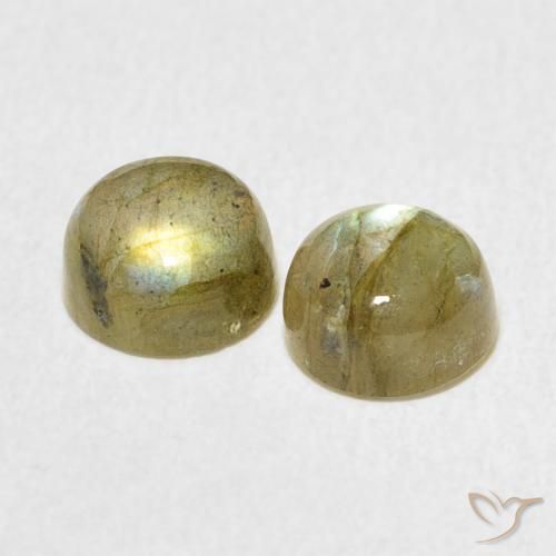 2.31 ct natürliche Mehrfarbig Labradorit-Edelsteine, Runden, Lichtdurchlässig