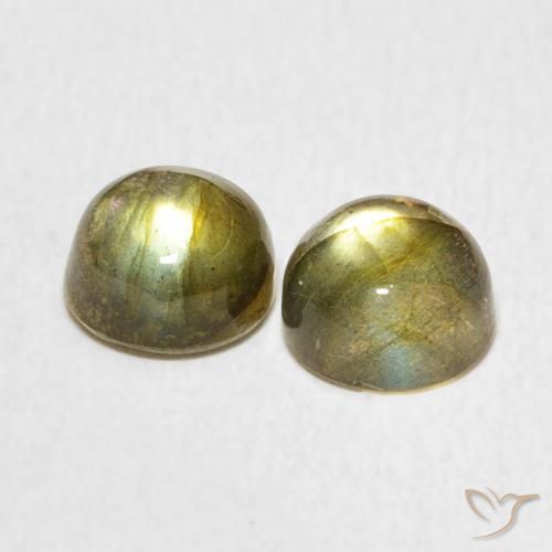 2.31 ct natürliche Mehrfarbig Labradorit-Edelsteine, Runden, Lichtdurchlässig