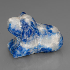 66,94 ctw natürlicher blauer Lapislazuli, Fantasieschliff, Lichtundurchlässig