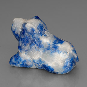 66,94 ctw natürlicher blauer Lapislazuli, Fantasieschliff, Lichtundurchlässig