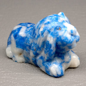 96,76 ctw natürlicher blauer Lapislazuli, Fantasieschliff, Lichtundurchlässig