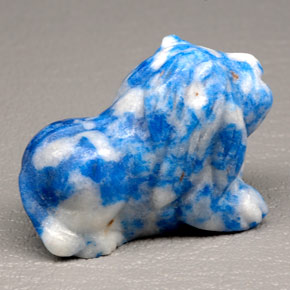 96,76 ctw natürlicher blauer Lapislazuli, Fantasieschliff, Lichtundurchlässig
