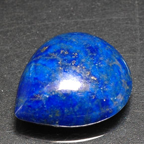5,96 ctw natürlicher blauer Lapislazuli, Birnenform, Lichtundurchlässig