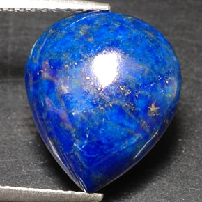 5,96 ctw natürlicher blauer Lapislazuli, Birnenform, Lichtundurchlässig