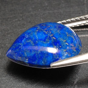 5,96 ctw natürlicher blauer Lapislazuli, Birnenform, Lichtundurchlässig