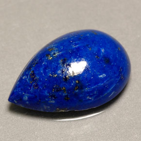 4,34 ctw natürlicher blauer Lapislazuli, Birnenform, Lichtundurchlässig