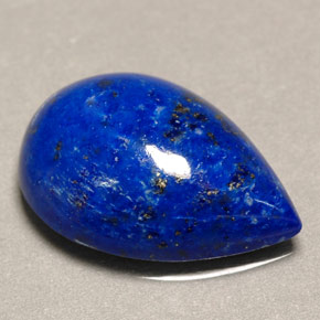 4,34 ctw natürlicher blauer Lapislazuli, Birnenform, Lichtundurchlässig