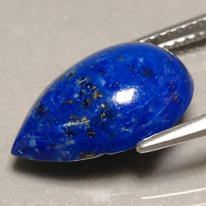 4,34 ctw natürlicher blauer Lapislazuli, Birnenform, Lichtundurchlässig