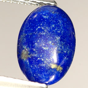 1,53 ctw natürlicher blauer Lapislazuli, Oval Schliff, Lichtundurchlässig