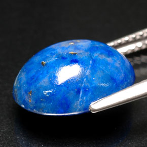 5,76 ctw natürlicher blauer Lapislazuli, Oval Schliff, Lichtundurchlässig