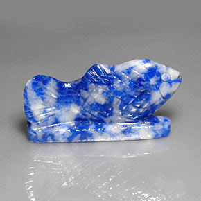 33,70 ctw natürlicher blauer Lapislazuli, Fantasieschliff, Lichtundurchlässig