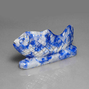 33,70 ctw natürlicher blauer Lapislazuli, Fantasieschliff, Lichtundurchlässig