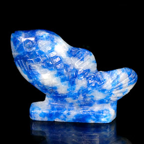 26,35 ctw natürlicher blauer Lapislazuli, Fantasieschliff, Lichtundurchlässig
