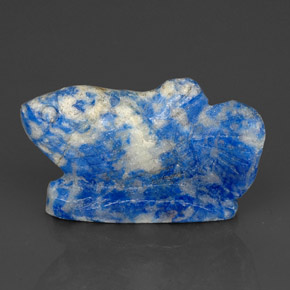 28,02 ctw natürlicher blauer Lapislazuli, Fantasieschliff, Lichtundurchlässig