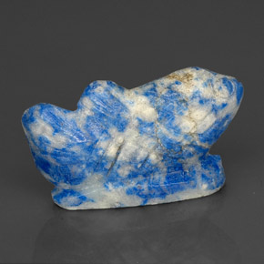 28,02 ctw natürlicher blauer Lapislazuli, Fantasieschliff, Lichtundurchlässig
