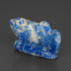 28,02 ctw natürlicher blauer Lapislazuli, Fantasieschliff, Lichtundurchlässig