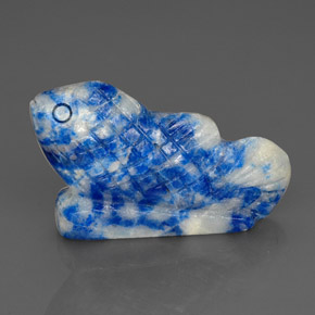 29,02 ctw natürlicher blauer Lapislazuli, Fantasieschliff, Lichtundurchlässig