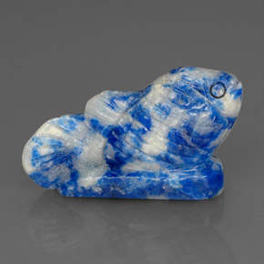 29,02 ctw natürlicher blauer Lapislazuli, Fantasieschliff, Lichtundurchlässig