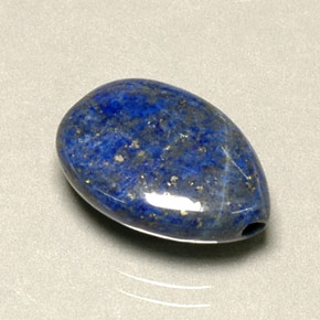 6,06 ctw natürlicher blauer Lapislazuli, Birnenform, Lichtundurchlässig