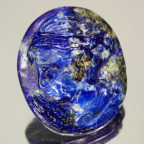 48,98 ctw natürlicher blauer Lapislazuli, Fantasieschliff, Lichtundurchlässig