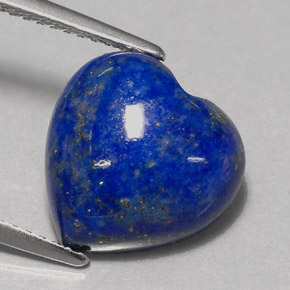 5,31 ctw natürlicher blauer Lapislazuli, Herzform, Lichtundurchlässig