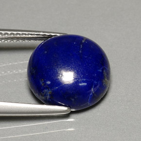 5,37 ctw natürlicher blauer Lapislazuli, Rundschliff, Lichtundurchlässig